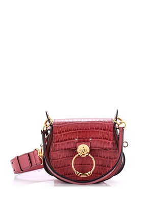 Pre-Owned Chloe Small Tess Bag Embossed Leather