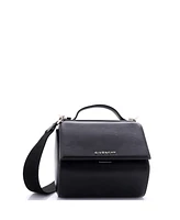 Pre-Owned Givenchy Mini Logo Strap Pandora Box Bag Leather