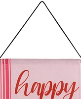 Northlight "Welcome" and "Happy Valentine's Day" Outdoor Door Banners, 71"