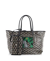 Pre-Owned Goyard Pm Saint Louis Tote Printed Coated Canvas