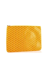 Pre-Owned Goyard Gm Senat Zip Pouch Coated Canvas