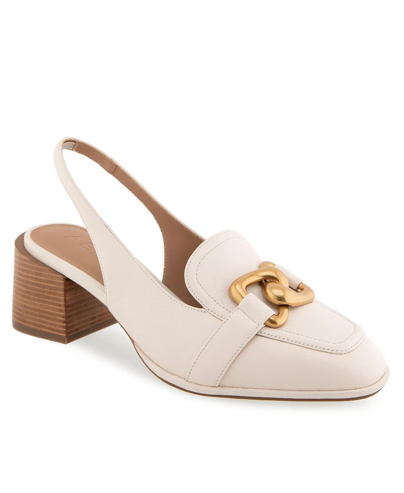 Aerosoles Women's Allure Almond Toe Slingback Heels