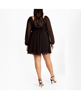 Plus Flirty Flounce Dress