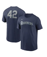 Nike Men's Navy Seattle Mariners Jackie Robinson Day Team 42 T-Shirt