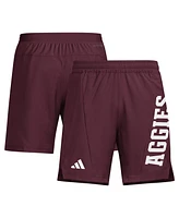Adidas Men's Maroon Texas A M Aggies Designed for Training Aeroready Shorts