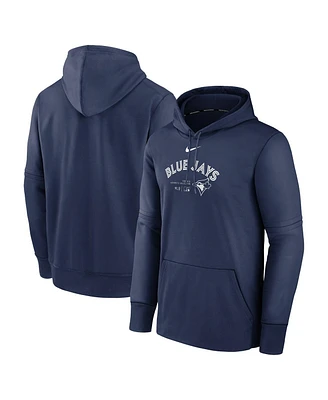 Nike Men's Navy Toronto Blue Jays Authentic Collection Practice Performance Pullover Hoodie