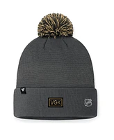 Fanatics Men's Charcoal Vegas Golden Knights 2024 Nhl Draft Cuffed Knit Hat with Pom