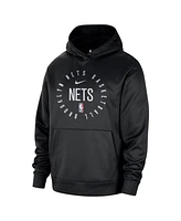 Nike Men's Black Brooklyn Nets 2024/25 Spotlight On-Court Practice Performance Pullover Hoodie