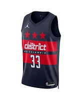 Jordan Men's and Women's Kyle Kuzma Navy Washington Wizards 2024/25 Swingman Jersey - Statement Edition