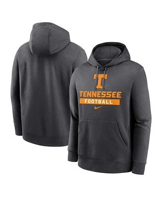 Nike Men's Anthracite Tennessee Volunteers Football Stack Club Fleece Pullover Hoodie