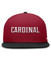 Nike Men's Cardinal/Black Stanford Cardinal Two-Tone Primetime Performance Fitted Hat