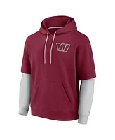 Fanatics Men's and Women's Burgundy Washington Commanders Sleek Elements Pullover Hoodie