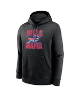 Nike Men's Black Buffalo Bills End Zone Score Club Fleece Pullover Hoodie