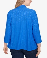 Hearts Of Palm Plus It Had to be Blue Cozy Cardigan