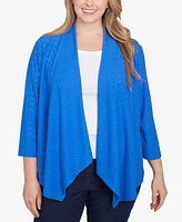 Hearts Of Palm Plus It Had to be Blue Cozy Cardigan