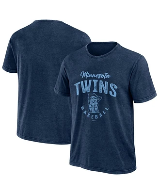 Fanatics Men's Navy Minnesota Twins Cooperstown Collection Washed T-Shirt