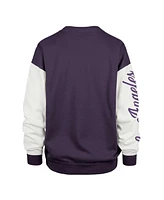 '47 Brand Women's Oversized Pullover Sweatshirt Purple Los Angeles Lakers Rise Andie