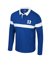 Colosseum Men's Royal Duke Blue Devils Too Cool For School Long Sleeve Polo