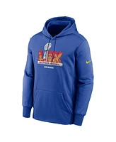 Nike Men's Royal Super Bowl Lix Performance Pullover Hoodie