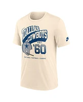 Nike Men's Natural Dallas Cowboys Rewind Tri-Blend T-Shirt