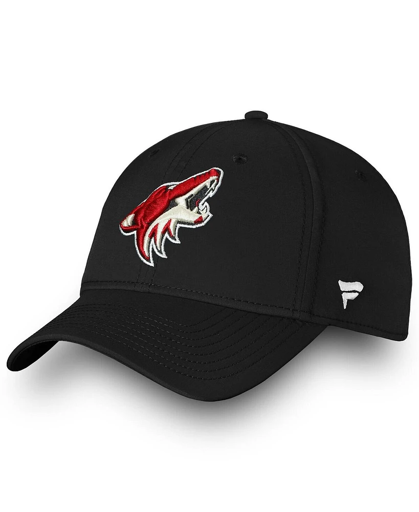 Fanatics Men's Black Arizona Coyotes Core Elevated Speed Flex Hat