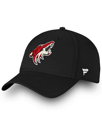 Fanatics Men's Black Arizona Coyotes Core Elevated Speed Flex Hat