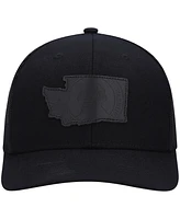 Local Crowns Men's Washington Blackout State Patch Trucker Snapback Hat