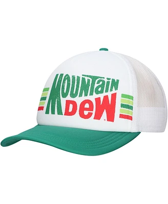 Lids Men's White Mountain Dew Show Your Stripes Foam Trucker Adjustable Hat