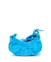 Pre-Owned Balenciaga Xs Le Cagole Giant Studs Shoulder Bag Crushed Velvet
