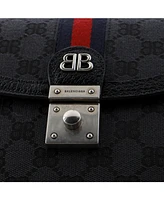 Pre-Owned Balenciaga Small x Gucci The Hacker Project Top Handle Bag Bb Canvas