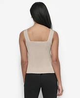 Dkny Women's Fitted V-Neck Tank Top