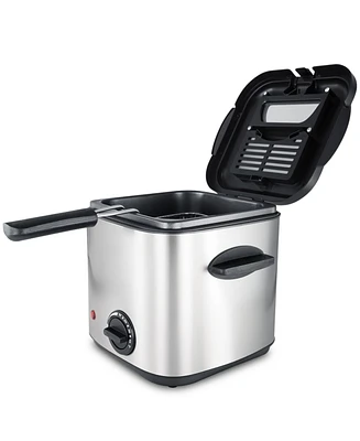 Elite Cuisine 1.5 Quart Deep Fryer Stainless Steel