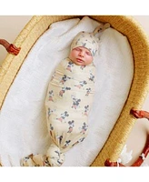 Copper Pearl Baby Mickey Mouse Top Knot Hat Knit Blanket Single