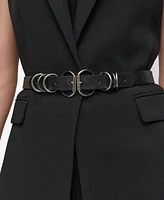 Dkny Women's Notch-Collar Belted Extended Vest