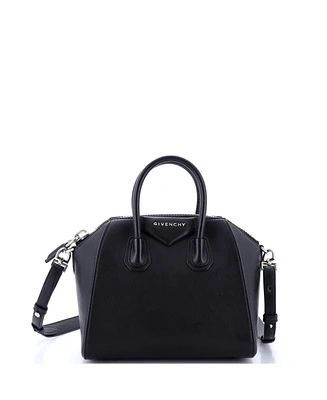 Pre-Owned Givenchy Mini Antigona Bag Leather