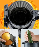 Elite Cuisine 5.2" Big Mouth Whole Fruit Self-Feeding Chute Slow Juice Extractor EJX250