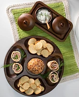 BergHOFF Acacia Wood 2-Pc. Divided Tray and Serving Platter Set
