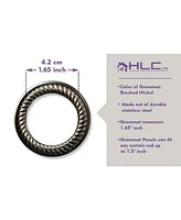 Hlc.me Sheer Grommet Patio Curtain Panel for Sliding Glass Doors - 100 W x 84 L