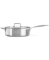 Le Creuset Classic Stainless Steel Round Saute Pan with Lid, 6 Qt.