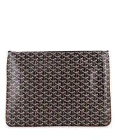 Pre-Owned Goyard Gm Senat Zip Pouch Coated Canvas