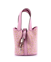 Pre-Owned HERMES Micro Picotin Lock Bag Lucky Daisy Printed Swift