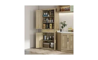 Kitchen Storage Cabinet Sideboard with Ample Storage and Adjustable Shelves