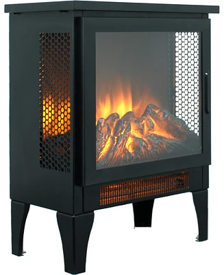 15 inch Freestanding Electric Fireplace Stove heater with 3D Flame effect