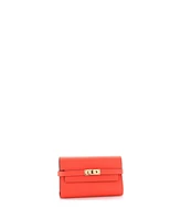 Pre-Owned HERMES Medium Kelly Trifold Wallet Epsom