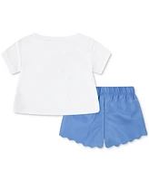 Nike Baby Girls Dri-fit Swoosh Motion T-Shirt & Shorts, 2 Piece Set