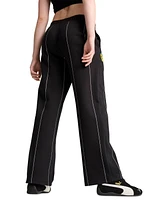 Puma Women's Ferrari Racing Contrast-Piping Track Pants