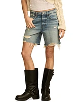 Lucky Brand Women's 90s Loose Distressed Denim Shorts