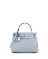 Pre-Owned HERMES Kelly Handbag Togo with Palladium Hardware