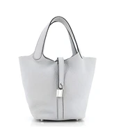 Pre-Owned HERMES Pm Picotin Lock Bag Clemence