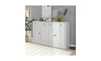 Kitchen Sideboard Storage Buffet Cabinet with 2 Drawers, 4 Doors, and Ample Storage Space